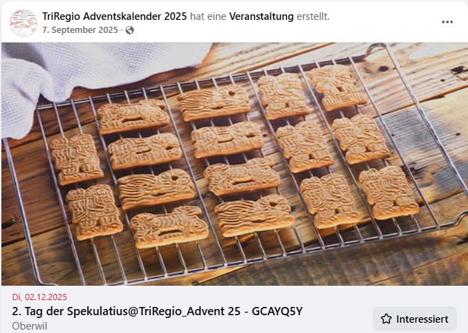 2. Tag der Spekulatius@TriRegio_Advent 25