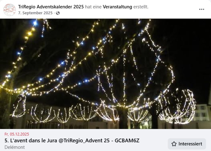 5.⁠ ⁠L’avent dans le Jura @TriRegio_Advent 25