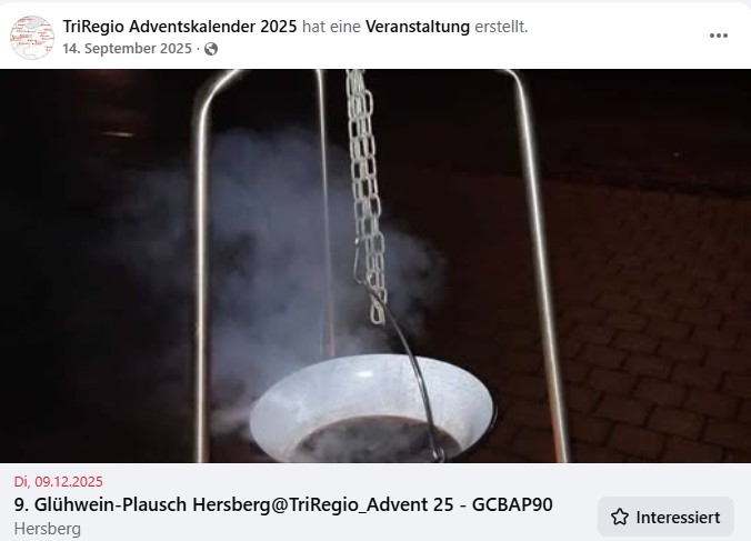 9. Glühwein-Plausch Hersberg@TriRegio_Advent 25